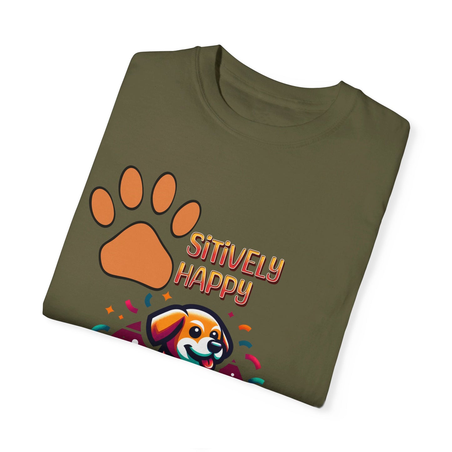 Puppy Party: Teen's Trampoline Tee with Confetti Celebration