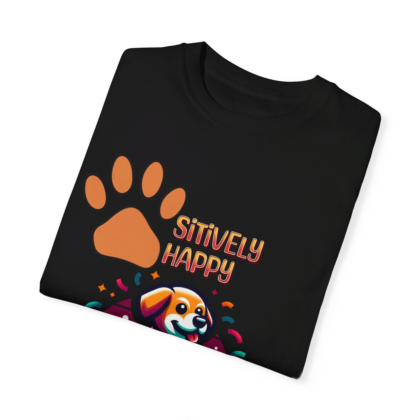 Puppy Party: Teen's Trampoline Tee with Confetti Celebration