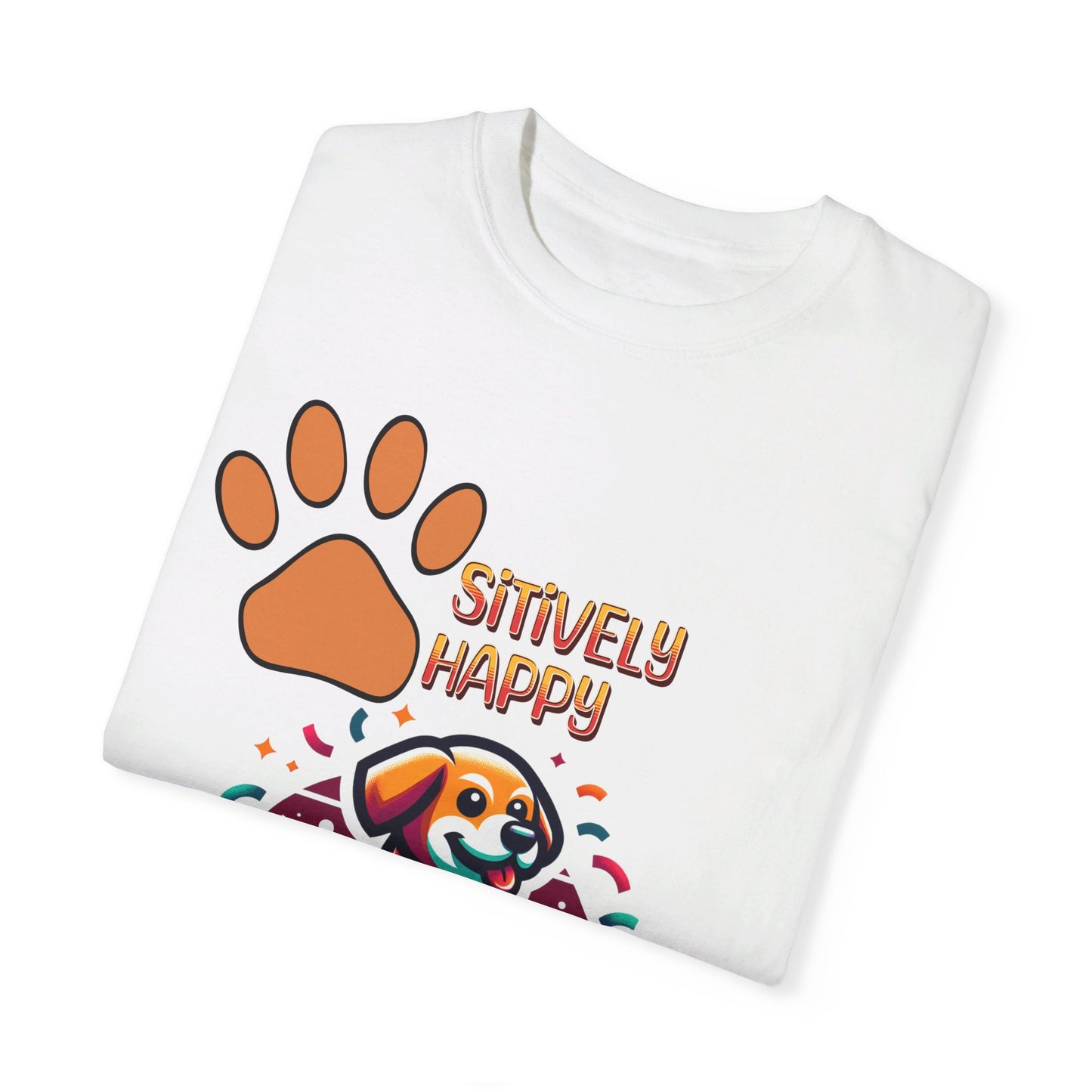 Puppy Party: Teen's Trampoline Tee with Confetti Celebration
