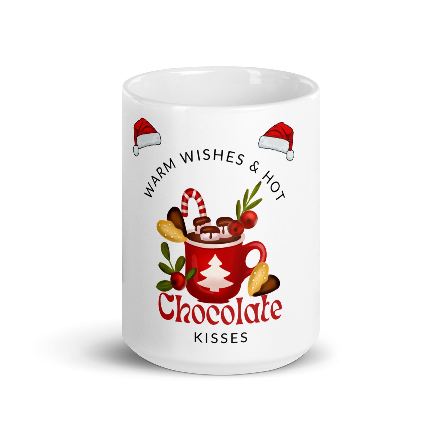 Warm Wishes Mug: Cozy Christmas Vibes with Hot Chocolate Imagery