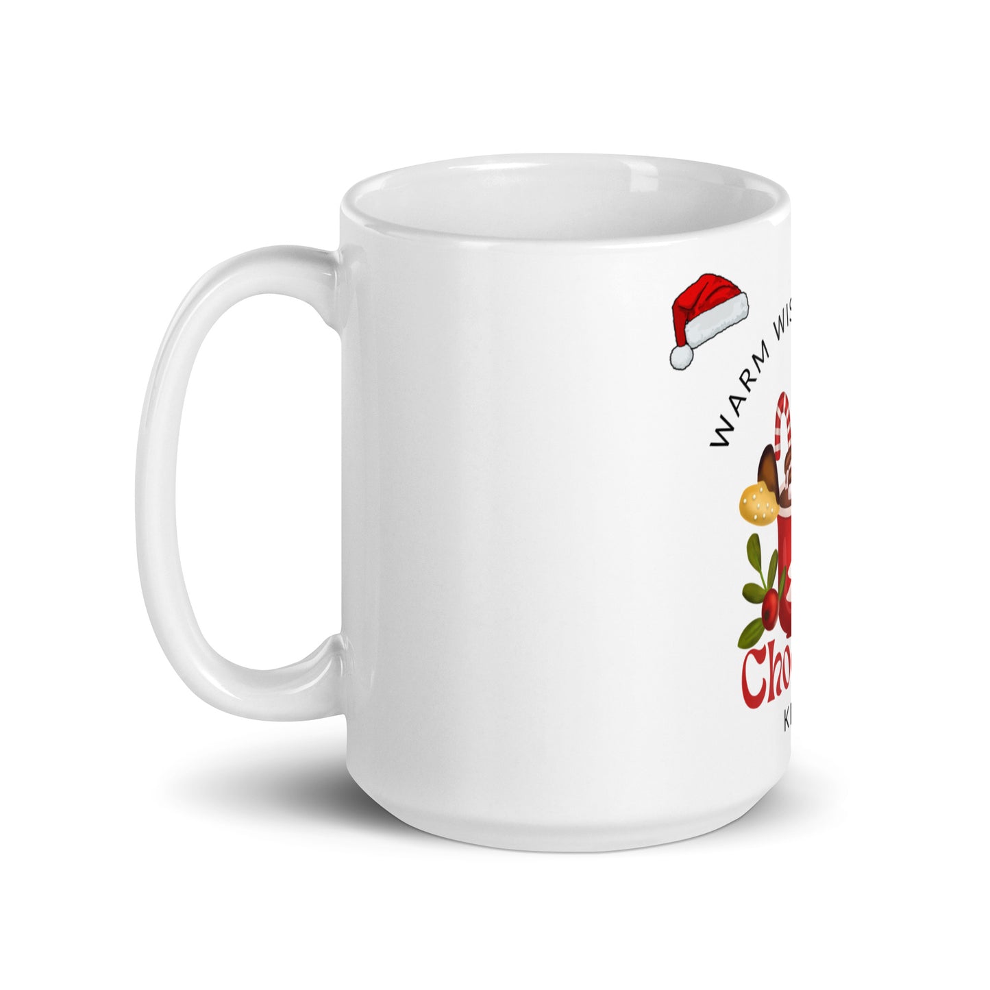 Warm Wishes Mug: Cozy Christmas Vibes with Hot Chocolate Imagery