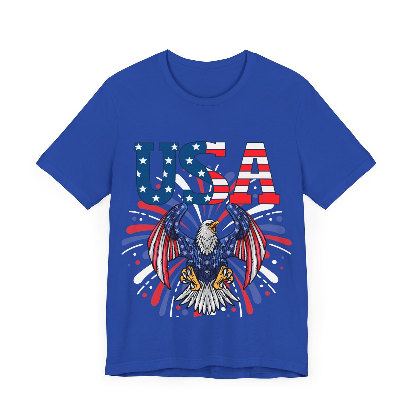 Patriotic Eagle USA Tee - Red, White & Blue