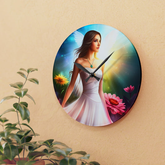 Divine Radiance: Inspirations Acrylic Wall Clock