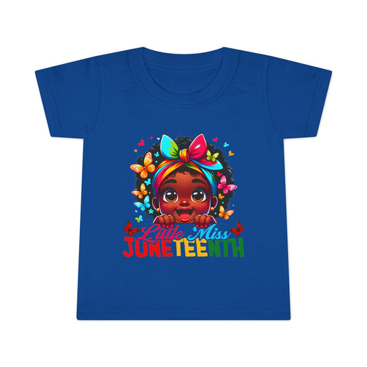 Little Miss Juneteenth Toddler Girl Tee