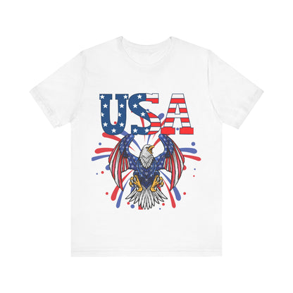 Patriotic Eagle USA Tee - Red, White & Blue