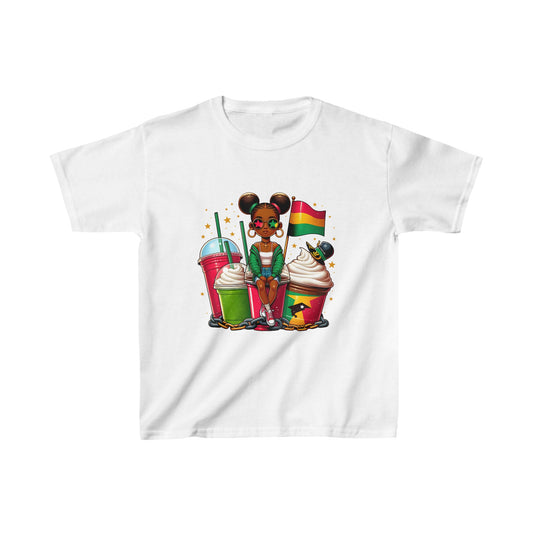 Empowered Juneteenth Girl T-Shirt – Celebrating Freedom with a Young Heroine Design