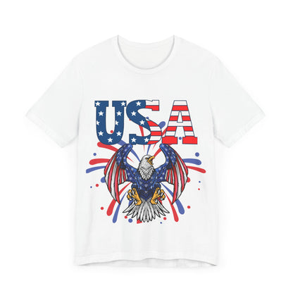 Patriotic Eagle USA Tee - Red, White & Blue