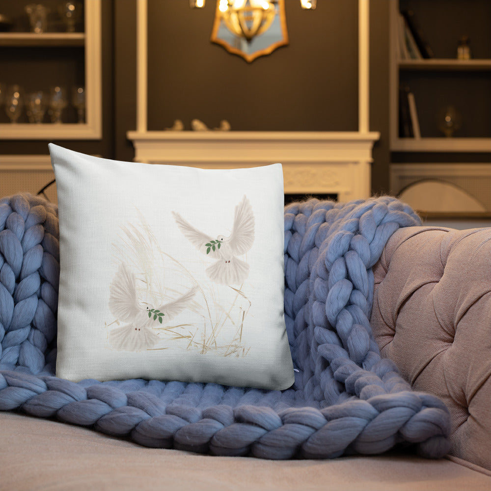 She Believed, She Prayed, She Conquered: Empowering Throw Pillow for Faithful Living