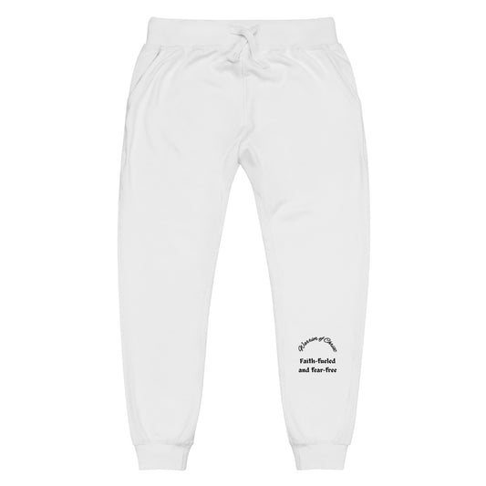 Warrior of Christ Unisex Fleece Sweatpants: Embrace Comfort with Purpose