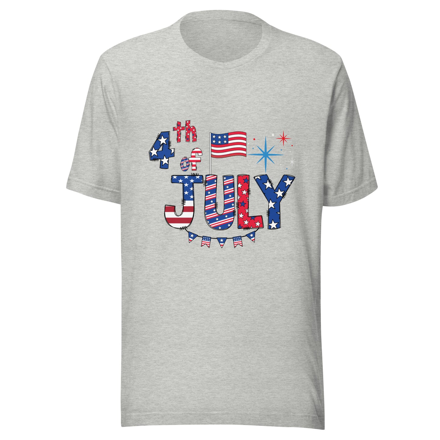 Happy 4th of July Unisex T-Shirt - Patriotic Independence Day Design