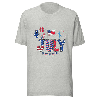 Happy 4th of July Unisex T-Shirt - Patriotic Independence Day Design