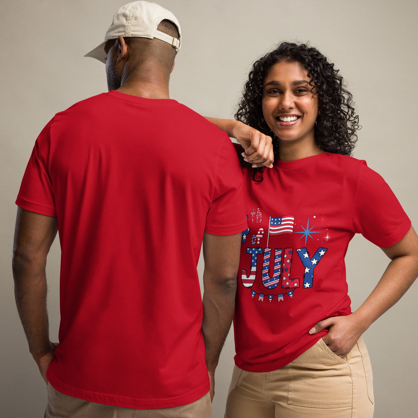 Happy 4th of July Unisex T-Shirt - Patriotic Independence Day Design