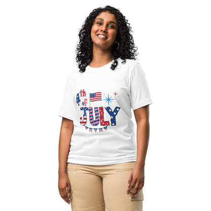 Happy 4th of July Unisex T-Shirt - Patriotic Independence Day Design