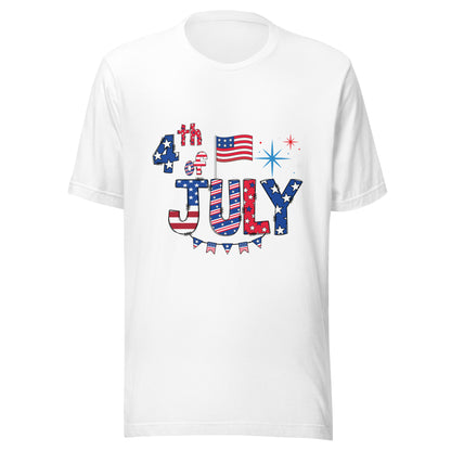 Happy 4th of July Unisex T-Shirt - Patriotic Independence Day Design