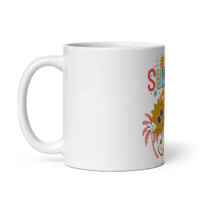 Summer Vibes White Glossy Mug