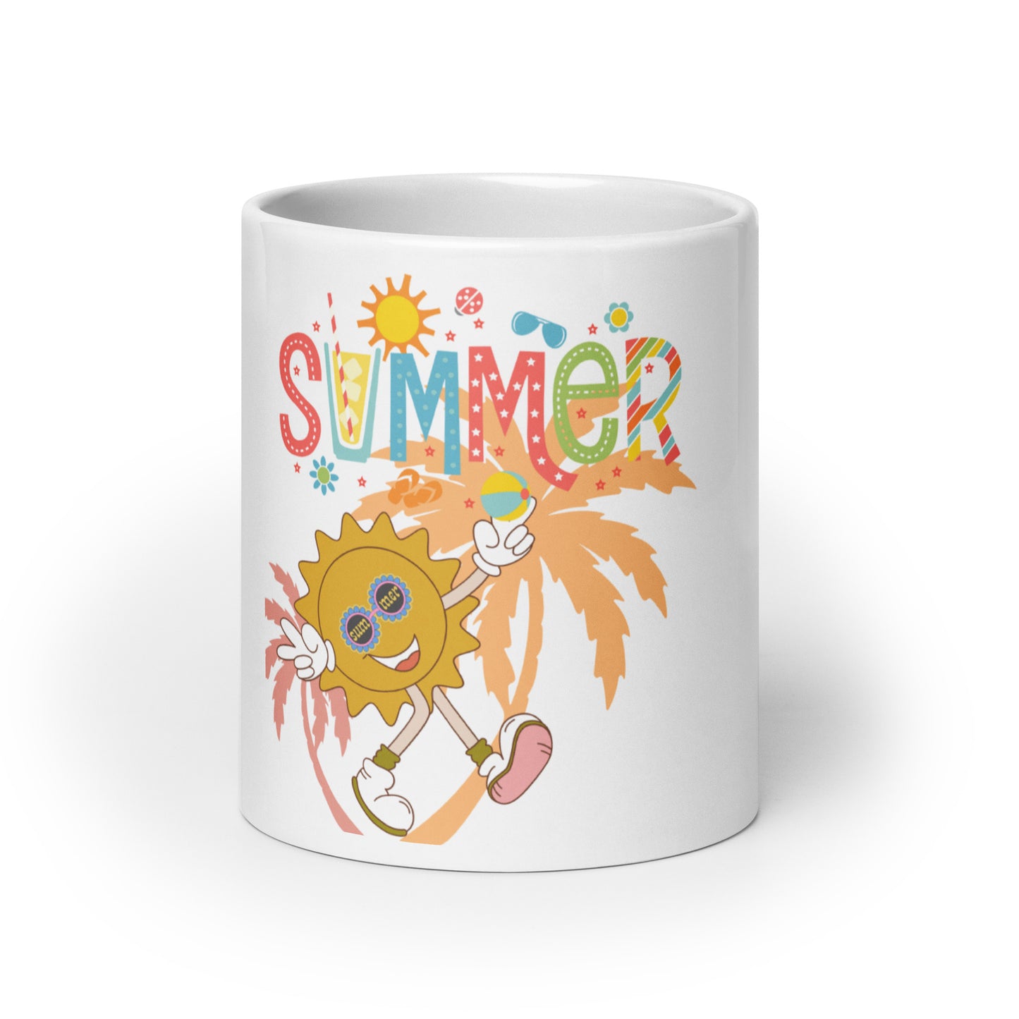 Summer Vibes White Glossy Mug