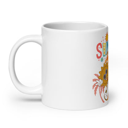 Summer Vibes White Glossy Mug