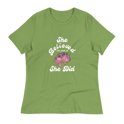 She Believed She Could So She Did Women's Tee