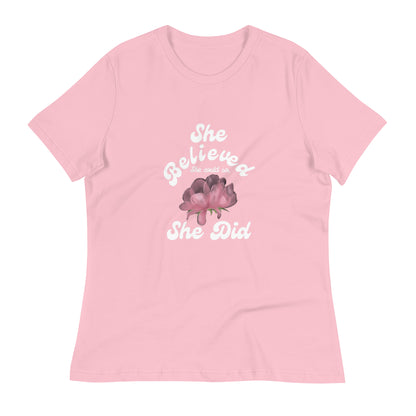 She Believed She Could So She Did Women's Tee